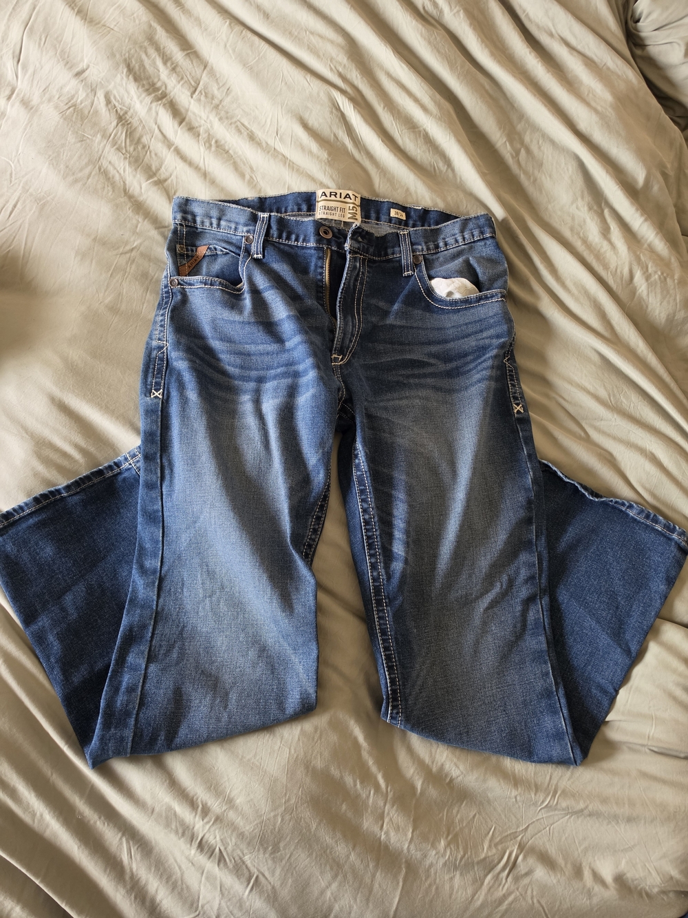 Ariat Men’s Blue Straight-Leg Jeans